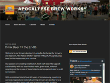 Tablet Screenshot of apocalypsebrewworks.com